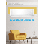 ⁦ماندو بلس مكيف سبليت ، 18100 وحدة،بارد فقط، مؤقت، واي فاي، تيربو، تحكم ذكي، أبيض - MP-NF23-18C⁩ - الصورة ⁦5⁩