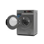 جنرال سوبريم غسالة اوتوماتيك تعبئه امامية 8 كيلو، 15 برنامج, فضي, GSFLN80