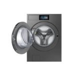 ⁦سامسونج غسالة تعبئة أمامية، 25 كجم, محرك دفع مباشر,واي فاي, بخار, رمادي, WF90F25ADSYL⁩ - الصورة ⁦5⁩