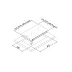 ⁦سطح 30سم 2 عين سيراميك مفاتيح عادية مع تايمر - جويل لاين SB02NDGHACNN⁩ - الصورة ⁦2⁩