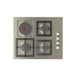 سطح 60سم 3 عين غاز شبك هيفي ديوتي + 1 عين كهرباء حجر