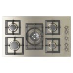 سطح 90 سم 5 عين غاز شبك منفصل هيفي ديوتي مفاتيح جانبية