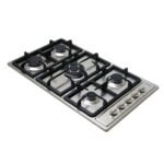 سطح 90سم 5 عين غاز مع مفاتيح جانبية شبك هيفي ديوتي