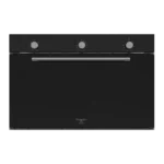 فرن كهرباء 6 وظائف 90سم (مع مروحة) - كريستال أسود بدون فريم